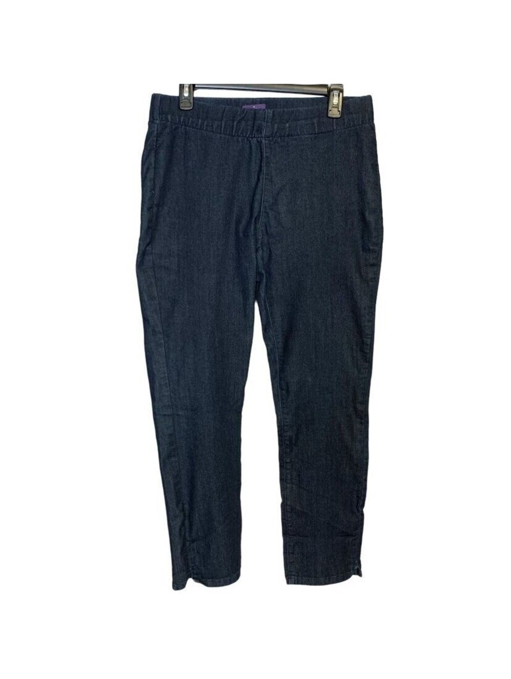 NYDJ Not Your Daughters Jeans Womens 10 Dark Wash Pull On Ankle Pants Indigo